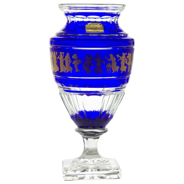 Val Saint Lambert Art Deco Crystal Vase