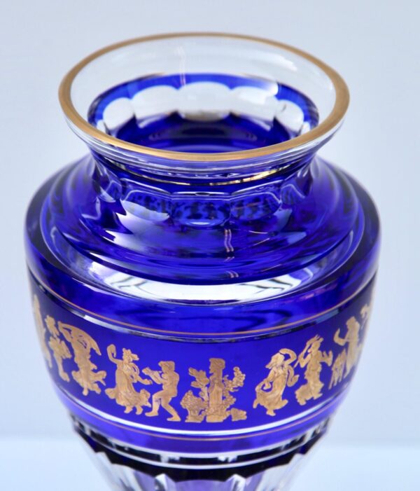 Val Saint Lambert Art Deco Crystal Vase - Image 8