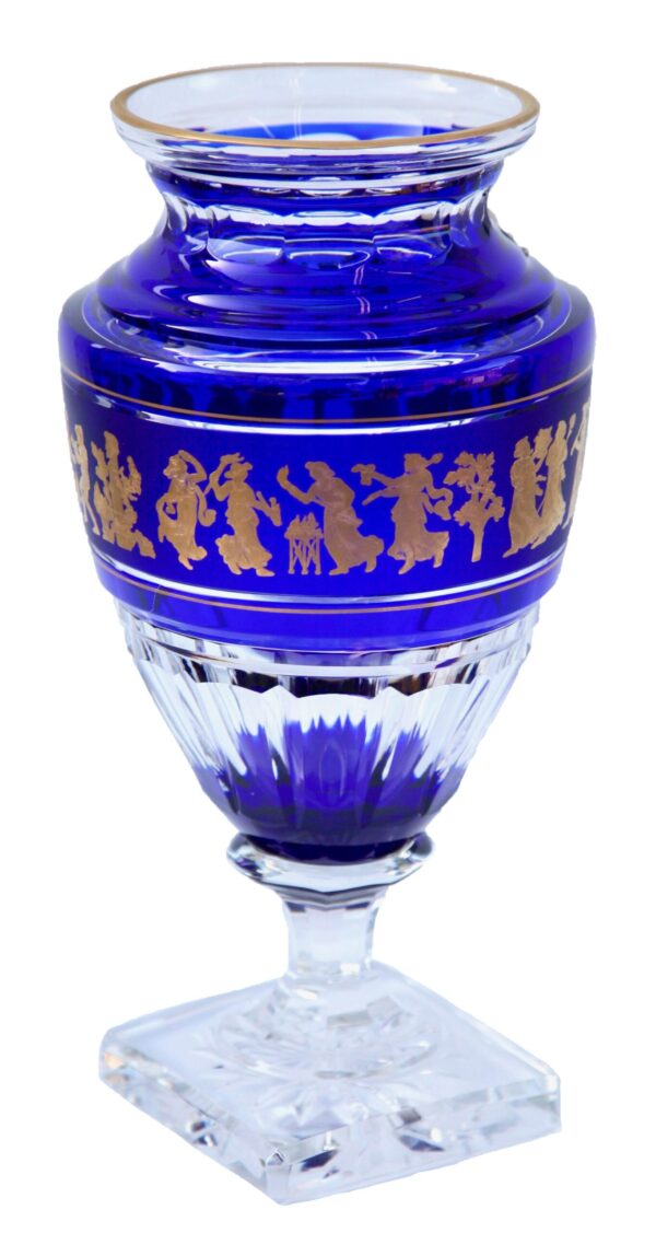 Val Saint Lambert Art Deco Crystal Vase - Image 2