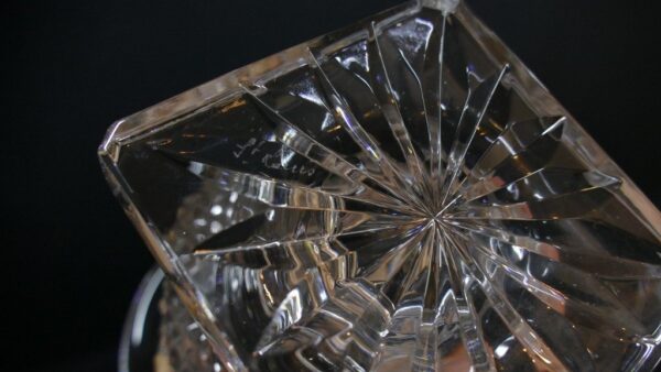 Saint Louis Crystal Versailles Vase Medium Model Diamond Tip Circa 1960 - Image 6