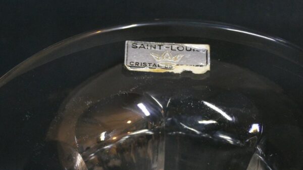 Saint Louis Crystal Versailles Vase Medium Model Diamond Tip Circa 1960 - Image 8