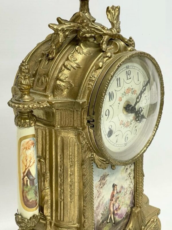 Hermle ornate brass clock - Image 6