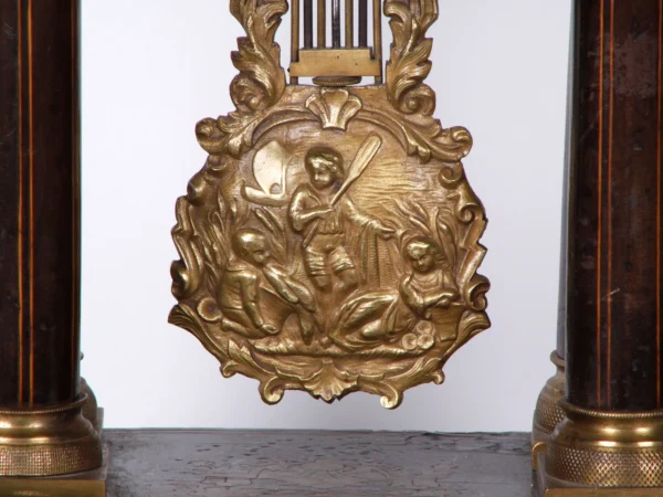 FRENCH EMPIRE PORTICO CLOCK - Image 4