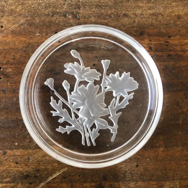 6 Crystal coasters Val St Lambert - Image 4