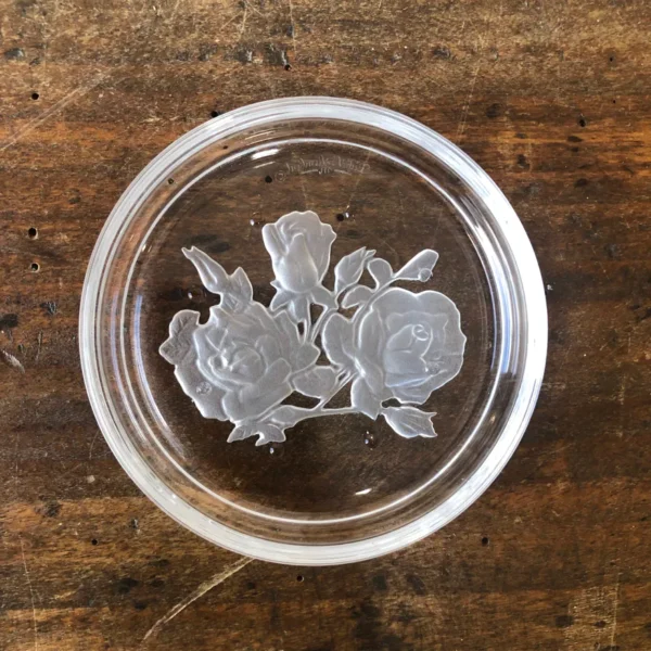 6 Crystal coasters Val St Lambert - Image 6