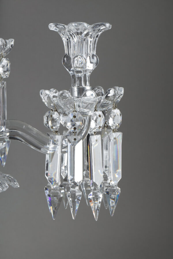PAIR OF BACCARAT THREE-ARM CANDELABRA - Image 8