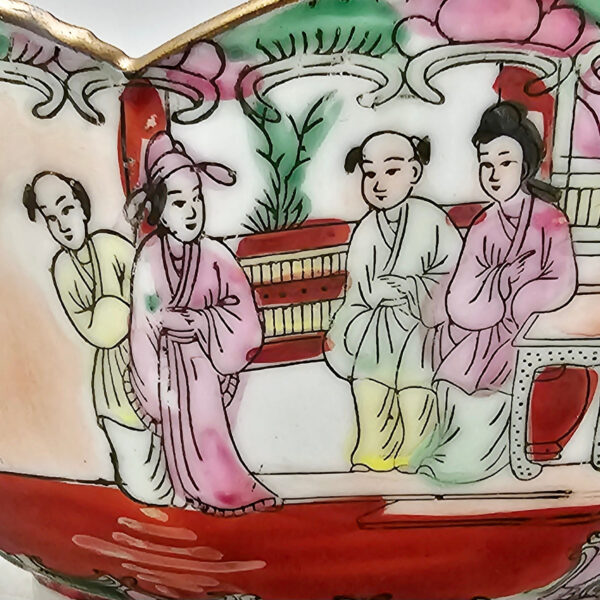 ORIENTAL BOWL IN CANTON PORCELAIN. - Image 4